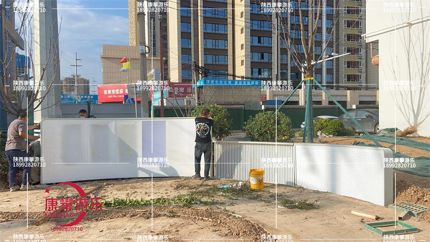 咸陽涇陽縣口袋公園景觀墻游樂設(shè)施案例