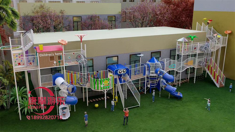 幼兒園戶外機(jī)器人造型兒童廊架