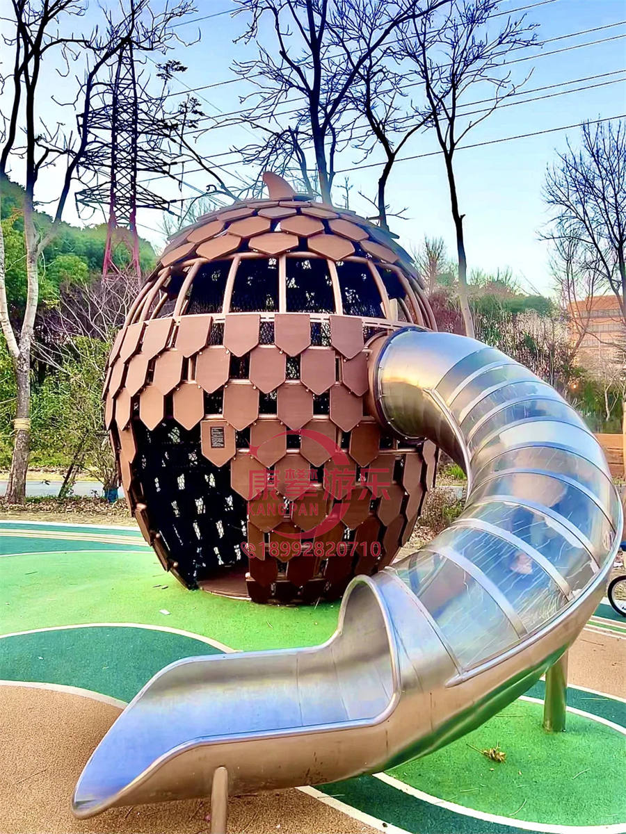 幼兒園戶外松果造型不銹鋼定制 幼兒園戶外松果造型不銹鋼定制