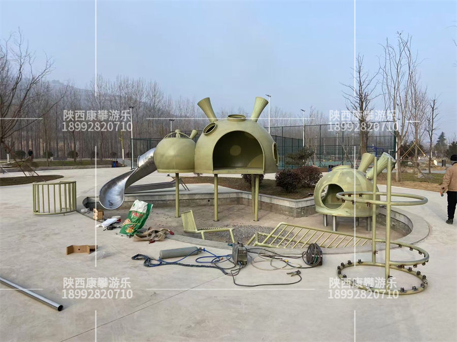 寶雞千陽縣公園現(xiàn)場安裝